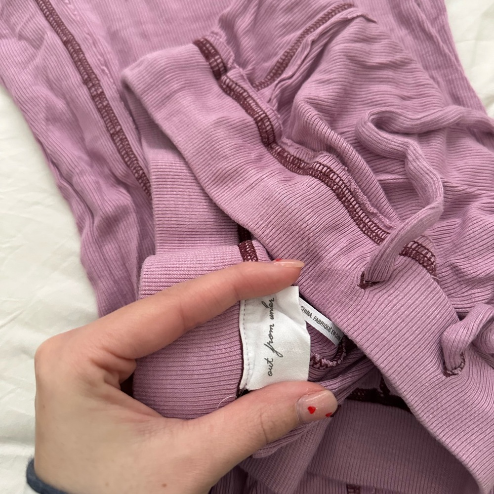 Urban Outfitters Purple Ribbed Pants
